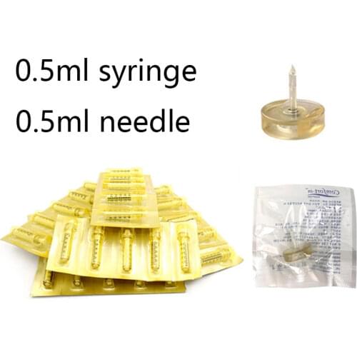 0.5ML Hyaluron injector and Needle Syringe Ampoule head free atomizer hyaluron injection pen wrinkle removal Lip Lifting syringe