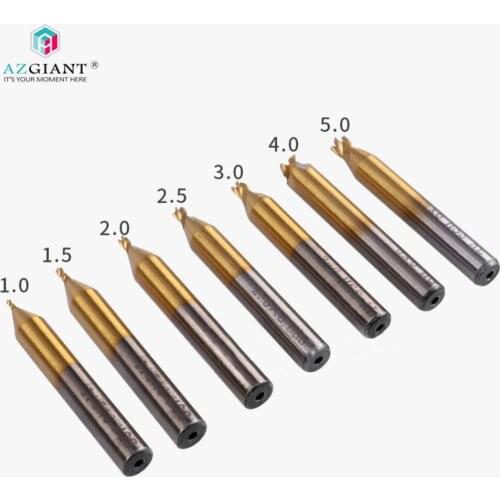 Original 1 / 1.5/2 / 2.5/ 3 / 4 / 5mm twist drill milling cutter vertical key machine locksmith key accessories titanium plating