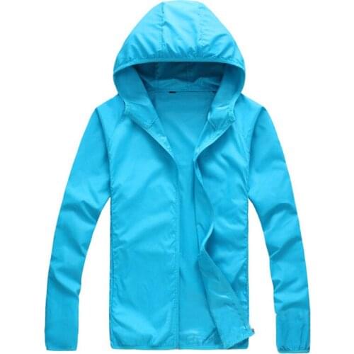 Windbreaker Sun Protection Clothing Outdoor Sports Unisex Quick Dry Men Hoodie Winter Coat Waterproof Ultra-light Wind-proof