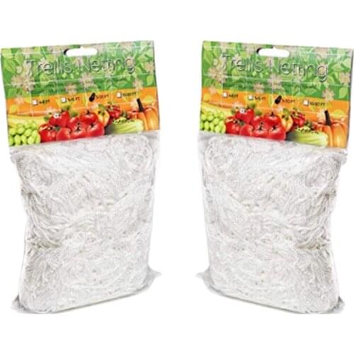 1Pcs Grow Frame Flower Vine Garden Weaving Plant Climbing Net Vegetable Polyester Support Cucumber Trellis Netting Mesh Landing