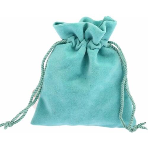 10x12cm 50pcs/lot Green Velvet Drawstring shrink Pouches Jewelry christmas Gift Bracelets Beads Charms Bag packing