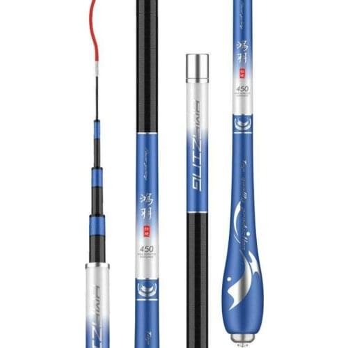 2.7m-5.7m Telescopic Fishing Olta High Carbon Fiber Carp Fish Canne Vara De Pesca Fishing Tackle 19/28/27 Tune Hand Rod