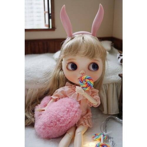 4pcs rainbow lollipop for 1/6 1/4 1/3 bjd doll photoshoot lollipop accessorries for blyth Licca simulation soft pottery