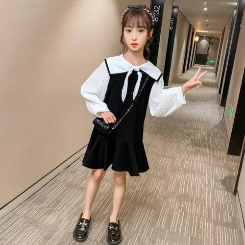 6 8 10 12 Years Long Sleeve Dress for Kids Girls Dot Autum Baby Birthday Clothes Winter Children Clothing Party Princess Dresses
