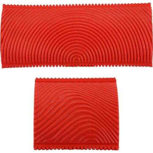 Promotion! 2PCS 3 Inch 6 Inch Imitation Wood Grain Paint Roller Brush Wall Painting Tool sets Wall Texture Art Painting Tool Set