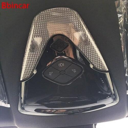 Bbincar ABS Chrome Black Front Read Light Trim Reading Lamp Cover Car Interior Styling For Toyota C-HR CHR 2016 2017