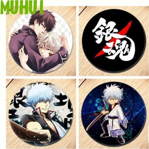 Free Shipping Anime GINTAMA Brooch Pin Badge Accessories For Clothes Backpack Decoration B229