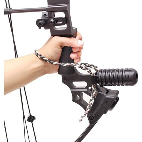 Archery Compound Bow Adjustable Braided Cord Bow Wrist Sling Strap For Hunting Target Practice Sports Accessories