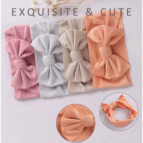 1pcs Kid Baby Headwrap Baby Girl Headband Solid Color Hair Band Toddler Turban Photography Supplies Birth Gift Hair Accessories