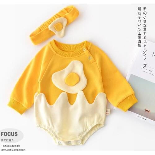 Baby Infant Girl Boy cartoon Romper+hearwear,toddler Girls Cute Long Sleeved Rompers Newborns Body Clothes