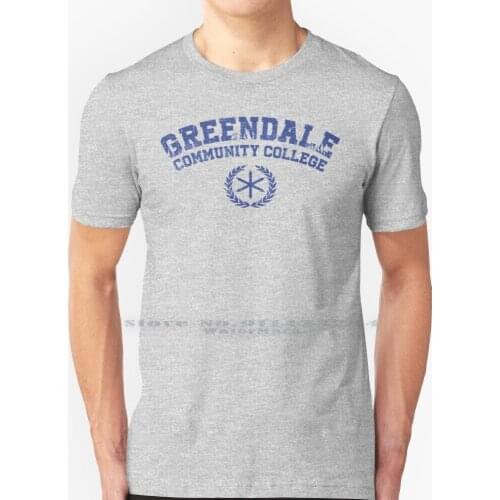 Greendale Community College T Shirt 100% Pure Cotton Britta Human Beings Joel Mchale Troy Barnes Donald Glover Greendale