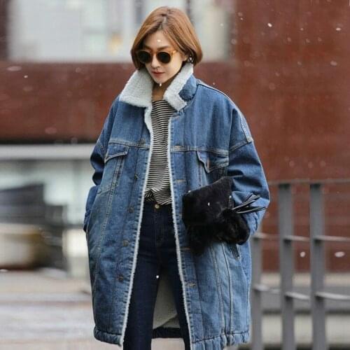 Jacket Women Wool Lining Coats 4 Pockets Warm Parkas Coat Long Outwear Jacket