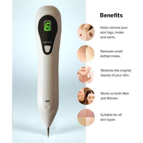 LCD Laser Plasma Pen Wart Remover Mole Tattoo Remover Machine Face Care Skin Tag Removal Freckle Wart Dark Spot Cleaner Removal
