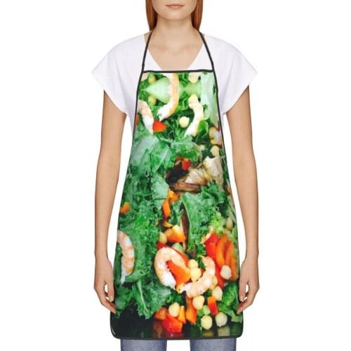 Salad Seafood Kitchen oil resistant wreath Bacon Lover kitchen aprons House cleaning for Women 72*52cm