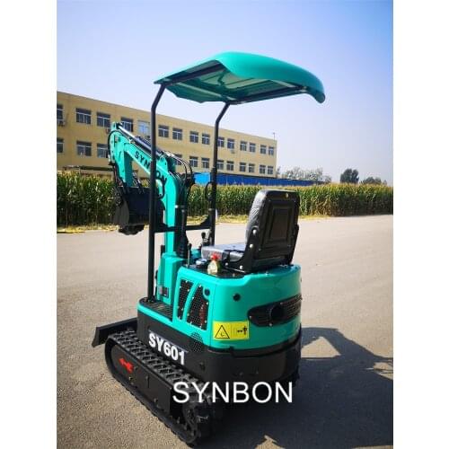 SYNBON mini Digger Courtyard assistant Mini Excavator small digger with desiel engine with optional attachment good helper