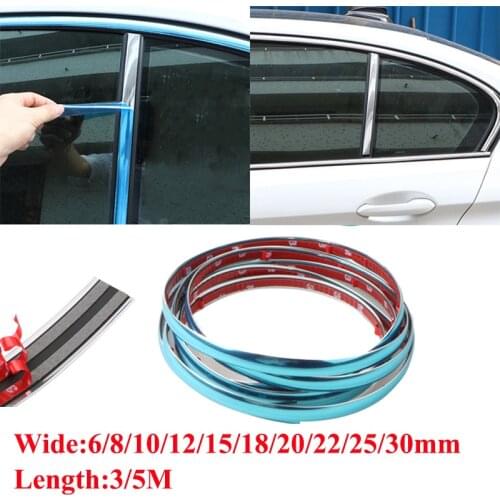 Auto Body Molding Chrome Molding For Trucks Chrome Automotive Trim Silver Soft PVC Chrome Moulding Line Car Line Trim Strip