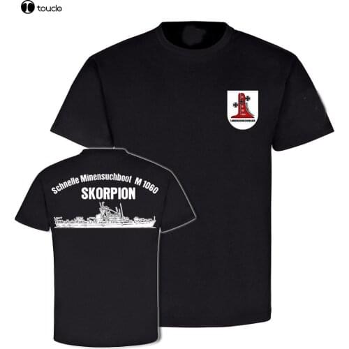 2019 Summer New Arrvial Summer Style Fashion Men T Shirts Sm-Boot Skorpion M1060 Minensuchboot 1 Minensuchgeschwader Cool Shirts
