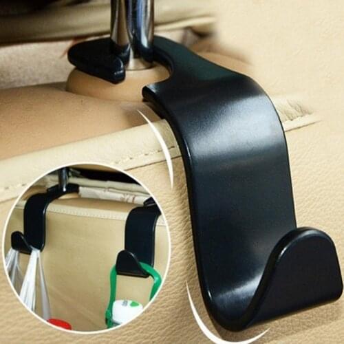 Wholesale Car Seat Back Headrest Mount Plastic Hook Bag Bottle Sundries Hanger Organizer Auto Products Car Accessories Interior