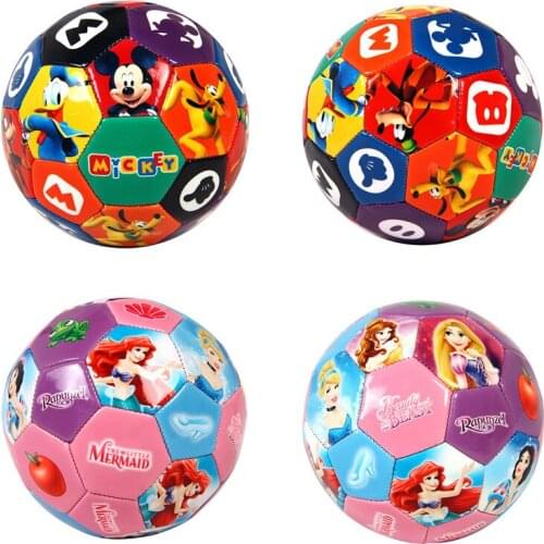 Disney Genuine Mickey Boys and Girls Top Size2 Spiderman Football Training Football Mickey Princess Student Boys Outdoor Sports