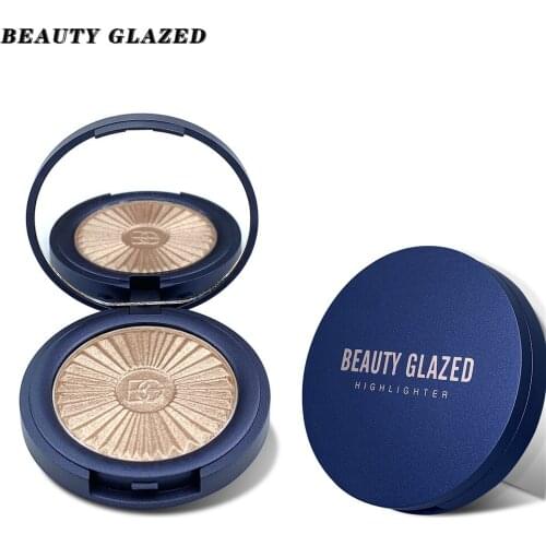 Beleza vitrificada nova paleta de highlighter 8 cores brilho alto brilho bronzer haileyter palete maquiagem