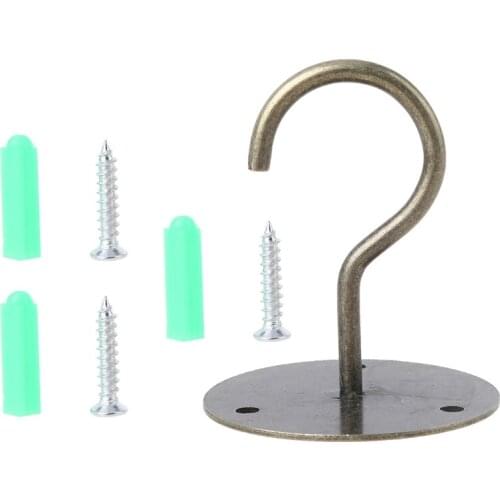 Ceiling Hook for Hanging Plants Multipurpose Wall Mount Screw Top Wall Hooks for Hanging Bird Feeders Lanterns Wind Chimes H55A