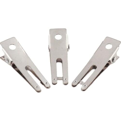 Double prong silver metal clips, barrette alligator hair clips Hair Clip Finding, Brooch Back Pin, Hair Accessories, Brooch Acce