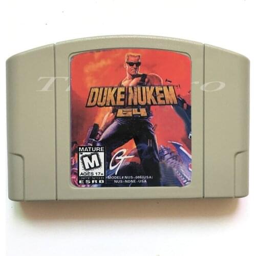 English Language Video Game for 64 Bit Console USA NTSC Version Duke Nukem Video card xiao