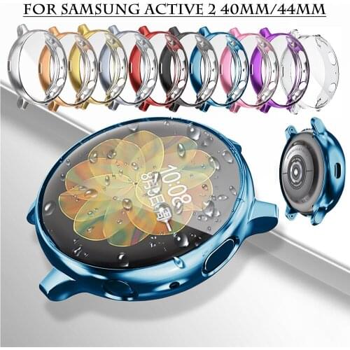 High Quality Soft TPU Watch Cover Bumper With Screen Protection For Samsung Galaxy Watch Active 2 Case 40MM 44MM Watch Accessory