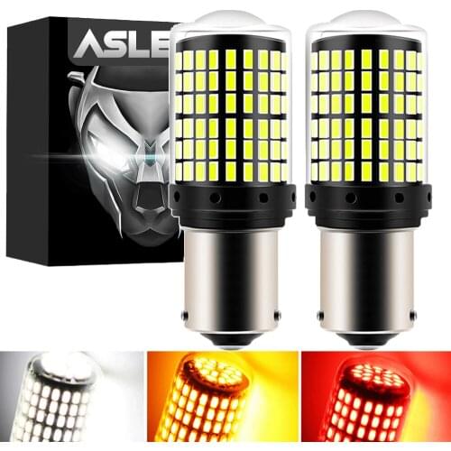 2Pcs P21W LED Canbus 1156 BA15S BAY15D LED Bulb W21/5W P21/5W R5W P27/7W T15 Car Lights 6500K White Brake Light Reverse Lamp DRL