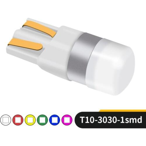 2PCS T10 3030 LED Light Car Clearance Lights Canbus Reading Lamp Bulbs Auto Interior Vehicle Dome Lamps Super Bright White Blue