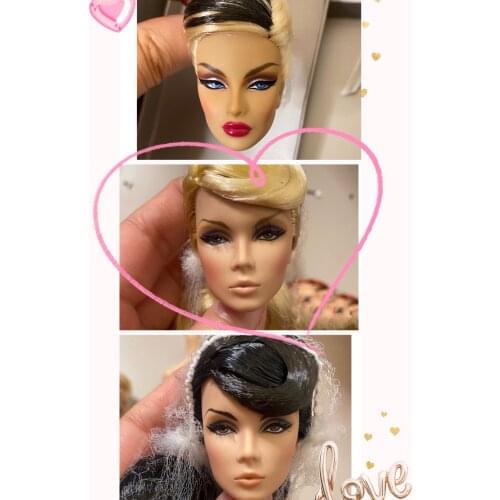 30cm Original FR head FR doll heads Fashion license head quality doll heads girls Dressing DIY toy parts