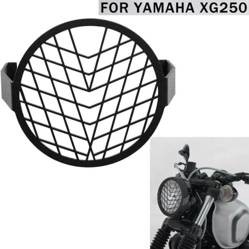 4 Inch Front Motorcycle Headlight Mesh Grill Mask Retro head light lamp Cover Protector Guard for Yamaha XG250 XG 250