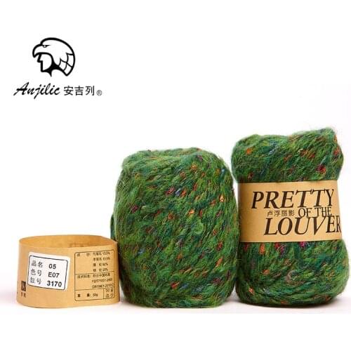 50g/Ball Mohair Wool Acrylic Nylon Anti-Pilling Thick Yarn For Hand Knitting Crocheting Sweaters Shoes Hats