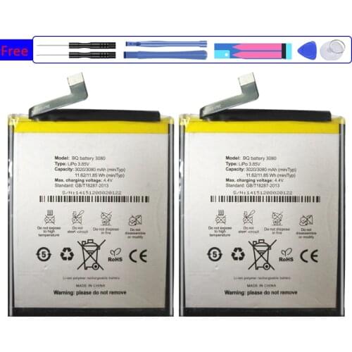 Battery 3080mAh For BQ Aquaris U plus Lite Bateria