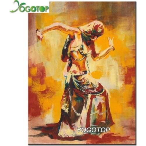 5d diy diamond painting hobby girl Indian dancer Cross Stitch Full Diamond Painting 3d rhinestone picture abstract woman YY2504