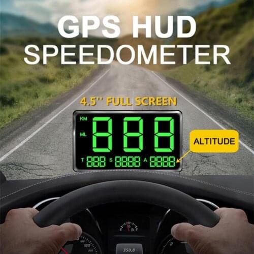 Auto Car Head Up Display C80 C90 C60 C60S Digital GPS Speedometer Car HUD Over Speeding Alarm System