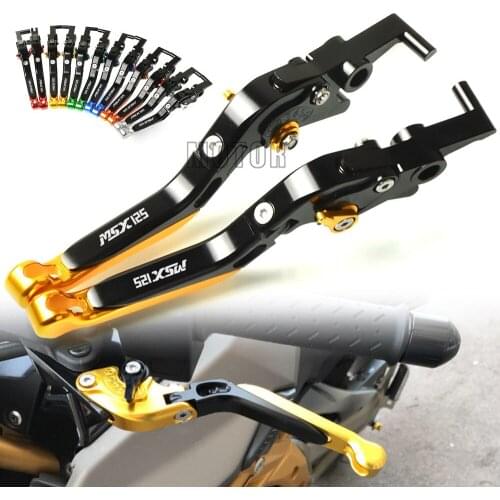 For Honda GROM/MSX125 2014-2019 2015 2016 2017 2018 MSX 125 CNC Motorcycle Adjustable Folding Extendable Brake Clutch Levers