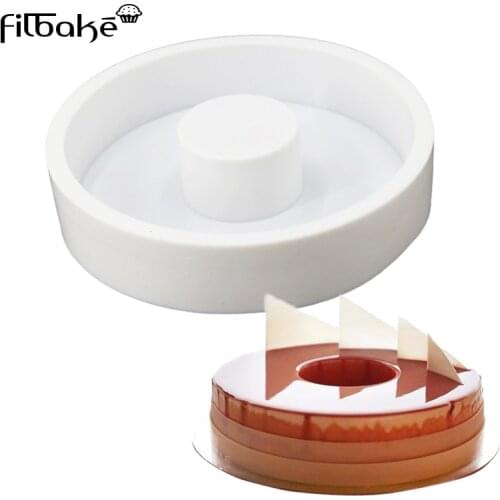 FILBAKE Round Circular Hollow Shaped Silicone Mold Baking Moulds For Mousse Pan Cake Molds Prepared Food Cake Decorating Tools