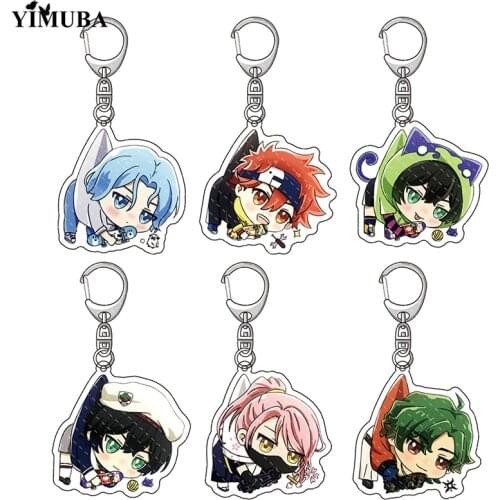 Hot Anime SK8 The Infinity Acrylic Keychain SK∞ Cute Q Version Characters Miya Langa Reki Cherry Blossom Adam Pendant Key Chain