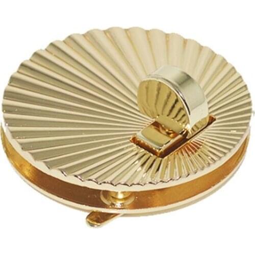 Fan Shell Shape Clasp Lock Metal Hardware For DIY Handbag Shoulder Bag Purse