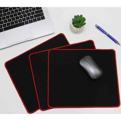 210*260*2mm Computer Notebook Soft Edge Seamed Mouse Pad Office Rubber Fabric Mat