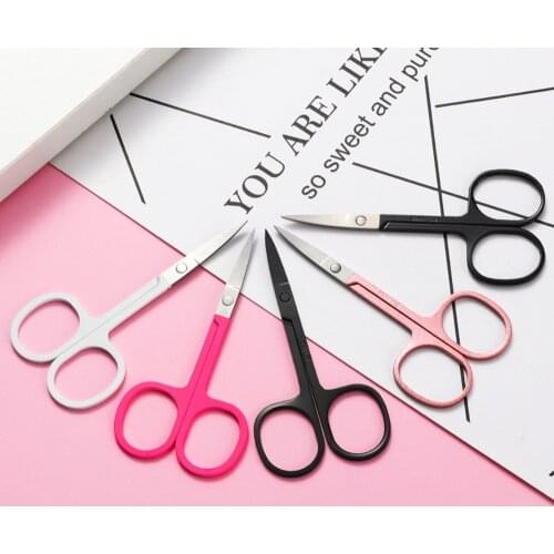 Stainless Steel Small Nail Tools Eyebrow Nose Hair Scissors Cut Manicure Facial Trimming Tweezer Makeup Beauty Tool