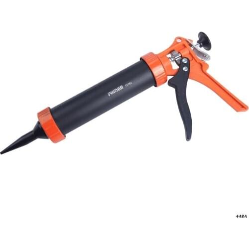 Caulking Tool Kit Silicone Handheld Caulking Gun with Multifunction Grout Scraper and Caulk Nozzle Finisher Sealant