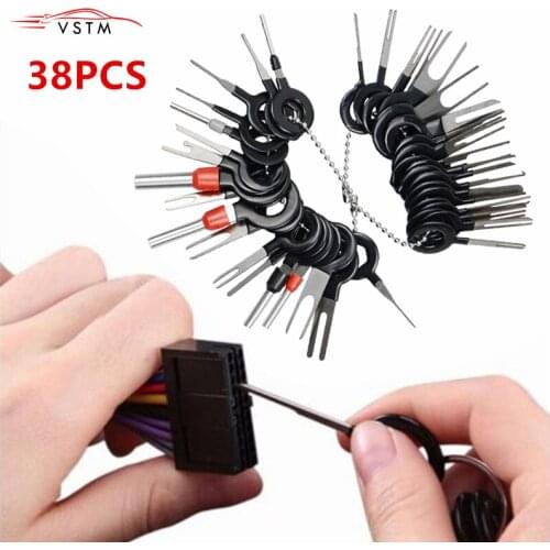 Newest 38pcs/set Car Terminal Removal Electrical Wiring Crimp Connector Pin Extractor Kit Automobiles Terminal Repair Hand Tools