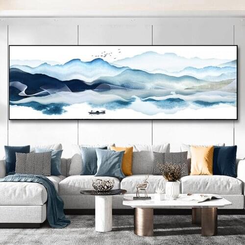 Abstract Art Chinese Style Landscape Painting Wall Art Canvas Painting Canvas Print Wall Art Picture Cuadros For Home Decoration