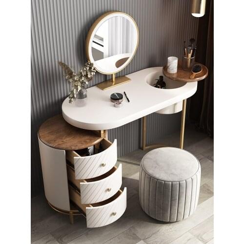 TT Nordic Light Luxury Dresser Multi-Functional Dresser Modern Simple Small Apartment Bedroom Minimalist Makeup Table