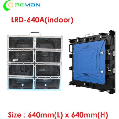 Cheapest price empty led display cabinet 640mm x 640mm , Die-casting aluminum led cabinet for p5 p10 led module 320x160mm