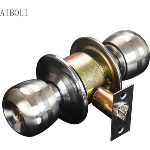 Spherical Lock Spherical Door Lock Indoor Bedroom Door Ball Lock Stainless Steel Universal Wooden Door Lock Round Lock Cylinder