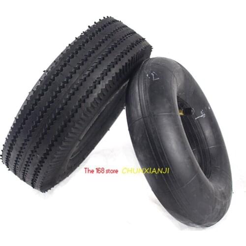 Super 4.10/3.50-4 410/350-4 Rubber Tire ATV Quad Go Kart 47cc 49cc Chunky 4.10-4 Tire Inner Tube 3.50-4 Electric Scooter