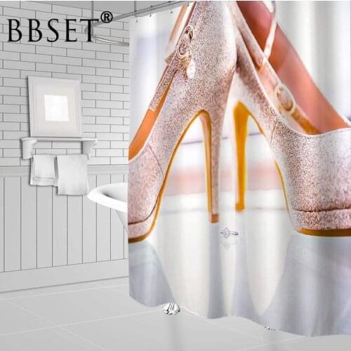High Heels Shower Curtain Sexy Beauty Woman High Heeled Pattern Waterproof Multi-size Cortina De Bano Bathroom Decor